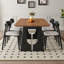 Table rectangulaire en bois massif de style médiéval