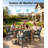 6 - Person All Weather Outdoor Table and Chairs 8 Pieces Patio Dining Sets Outside Furniture With Aluminum Frame HIPS Modern Patio Dining Set For Outside Backyard/Porch/Deck, 2-Tables 6-Chairs, Gray-126661440