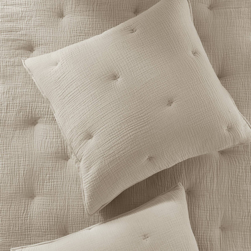 Comfortable Cotton Bedding Sets, Embroidered Taupe Style For Home