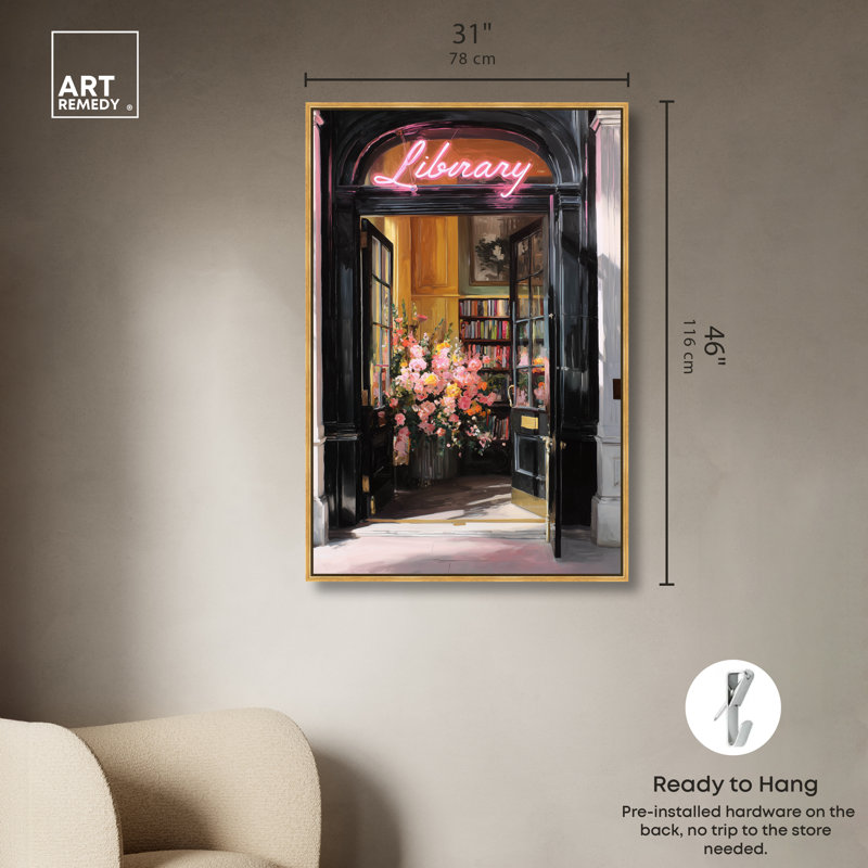 Décoration murale encadrée «Light Up» par Art Remedy, cadre doré, 30 x 45, Gold Frame, 46"H x 31"W