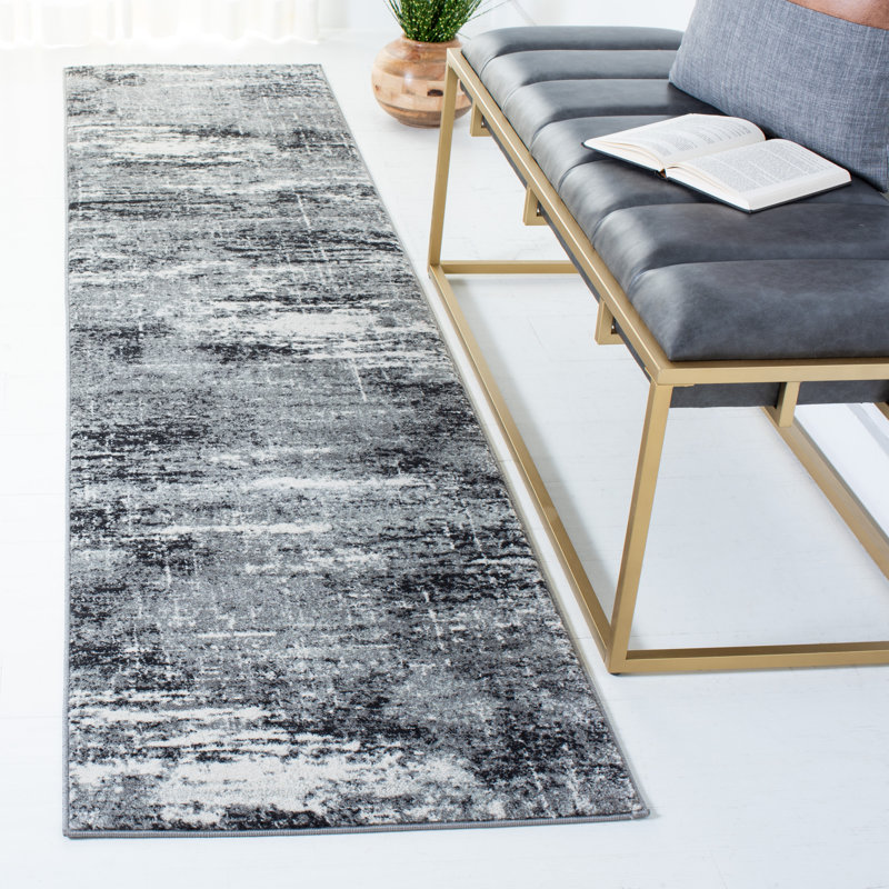 Tapis abstrait Acadian Performance, Tapis de couloir 2 pi 2 po x 13 pi