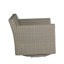 Fauteuil pivotant club tissé - noyer noir-62379964-63361262-70150079
