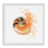 Giclée à spirale orange Nautilus orange, design par Beth Adoette