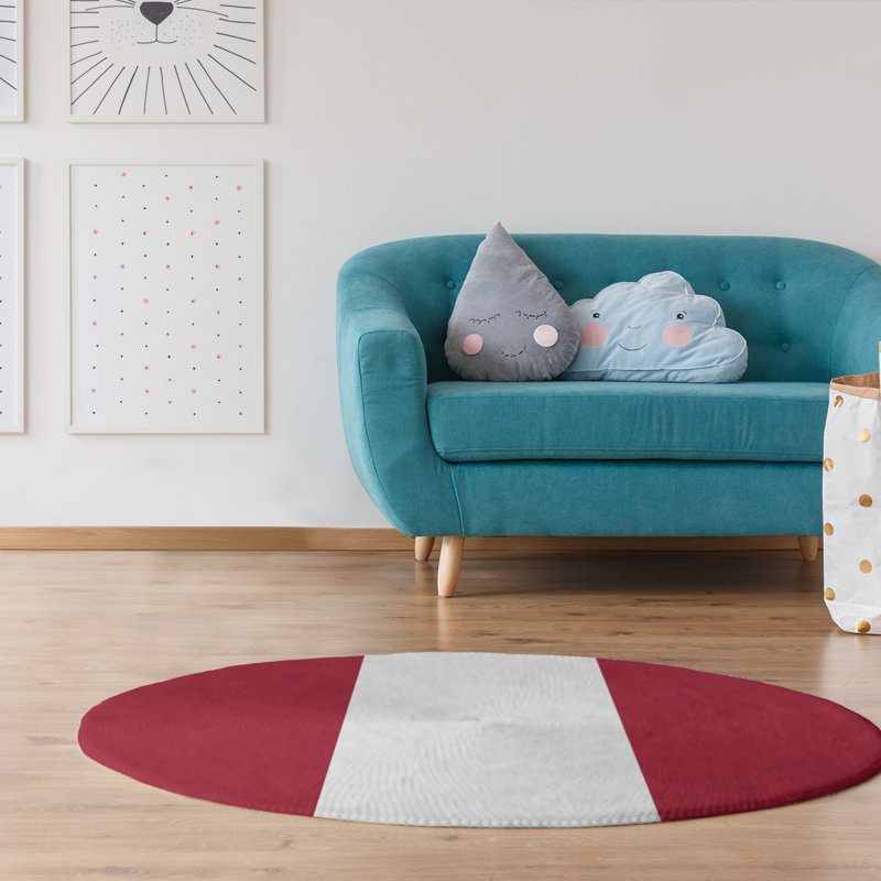 Chenille Indoor Rug, Round 5'