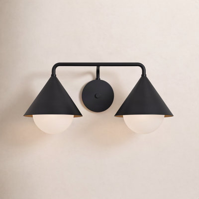 Ireland 2 Light Glass Dimmable Armed Sconce