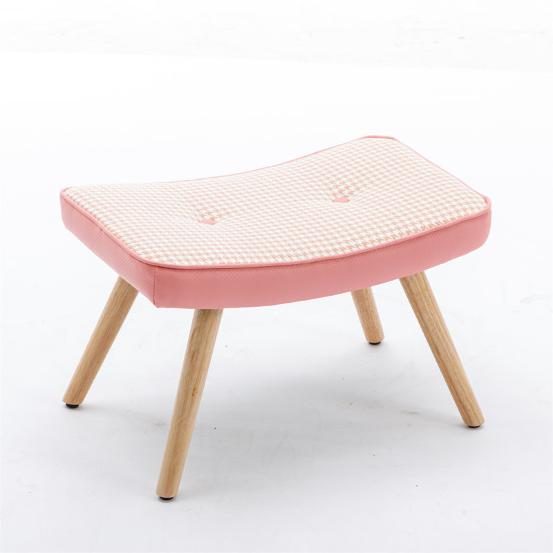 Junho Outdoor Ottoman, Pink