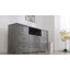 Commode pour chambre à coucher avec 8 tiroirs, commodes de chambre en bois avec lumière DEL et station de charge-1488896518