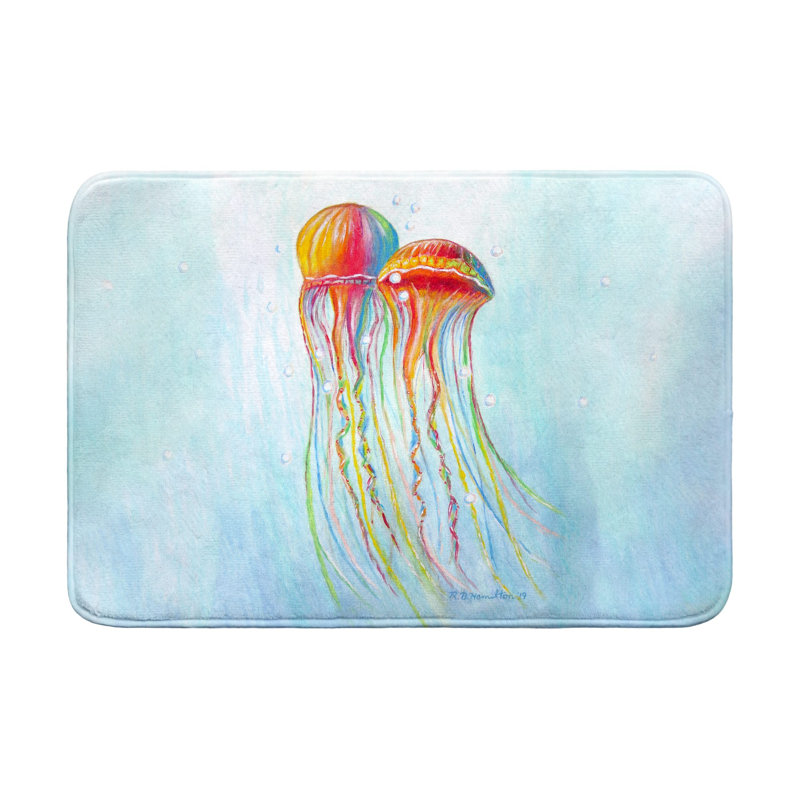 Tapis de bain coloré, L 36 po x l 24 po