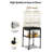 57" Open-Top Rolling Bird Cage with Stand, Removable Tray & Locking Casters