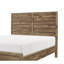 Structure de lit double pleine grandeur au fini pin vieilli, look moderne pour la chambre à coucher, tête de lit et rails inclus, sommier tapissier requis avec esthétique des lignes, rails-30177577