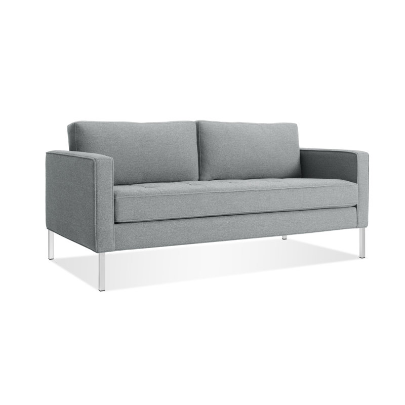 Paramount Sofa, Sanford Ceramic Crossweave, Stainless Steel, 32" H x 80" W x 34" D