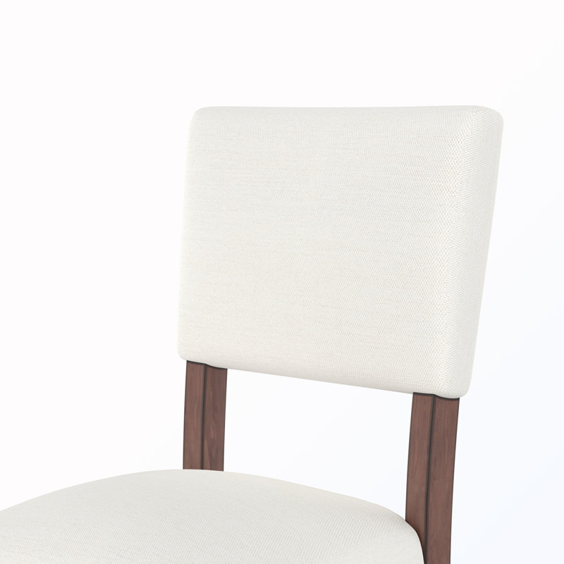 Ensemble de salle à manger 3 pièces avec table et 2 chaises rembourrées, Beige