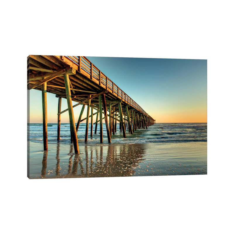 Pier To The Sea by Glenn Taylor - Wrapped Canvas Painting, 66.04 cm H x 45.72 cm W x 3.175 cm D