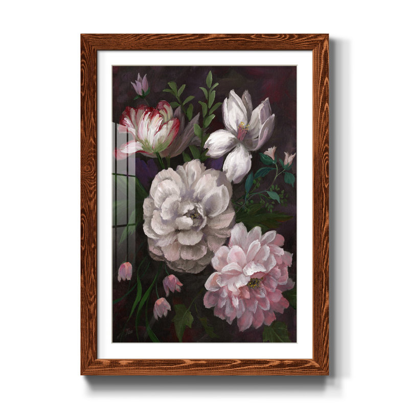 Venezia Bouquet - reproduction de photo encadrée sur papier, H 37,5 po x l 27,5 po x P 1,5 po, Érable
