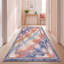 Tapis Estuary moderne à l'aspect vieilli, aquarelle abstraite, turquoise, rose et crème, lavable à la machine, antidérapant, à poils courts, pour l'intérieur et l'extérieur, adapté aux animaux domestiques, idéal pour le salon, la chambre, la salle à manger, l'entrée, le couloir ou le bureau.-1301299209