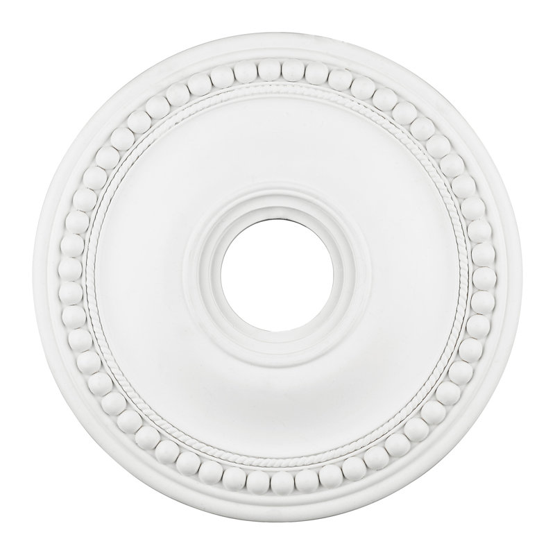 Médaillon Cavandale, H 2,5 po, Blanc