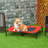 Pawhut 36" X 30" Elevated Cooling Summer Dog Cot Pet Bed With Mesh Ventilation