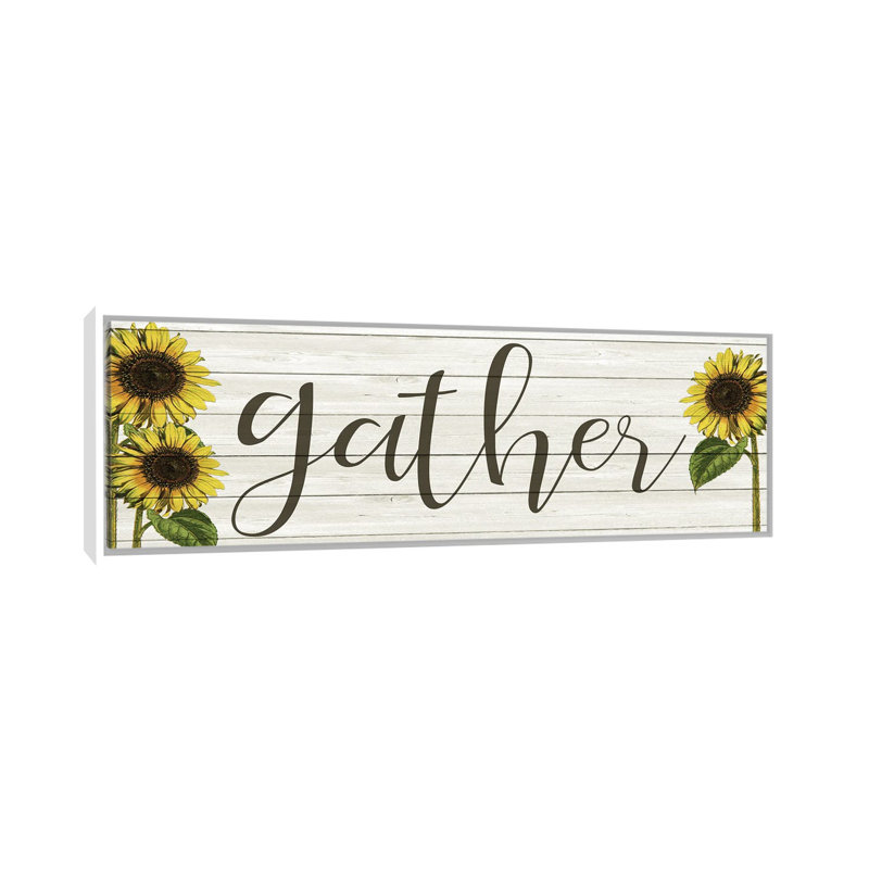 Sunflower Gather by Kimberly Allen - Panoramic Print on Canvas