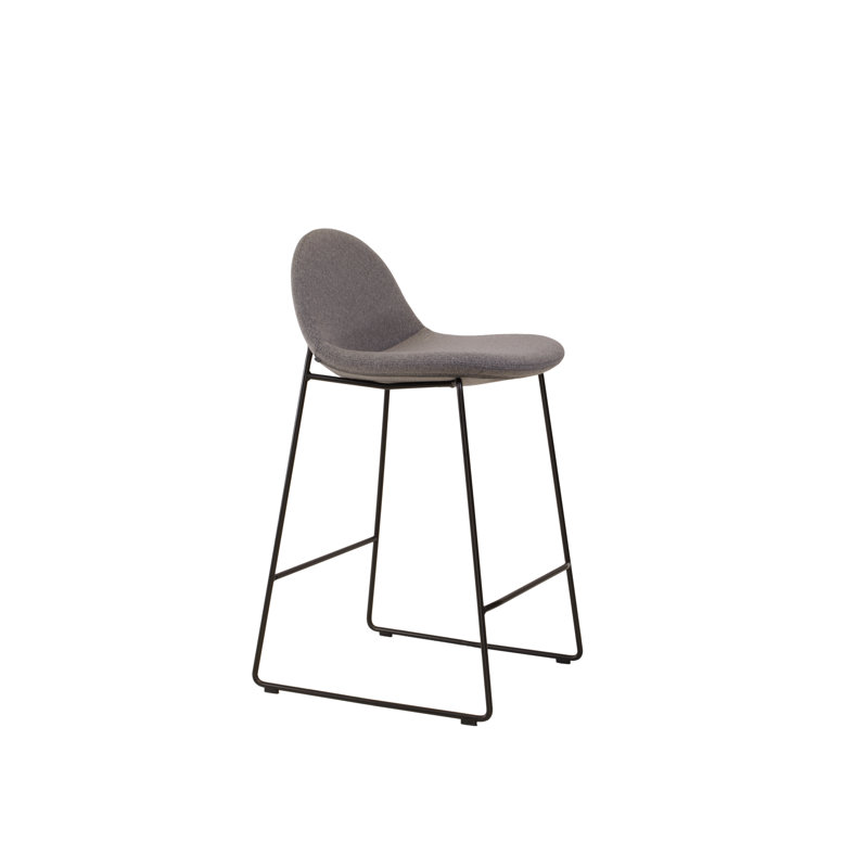 Surf Upholstered Counter Stool with Metal Frame, Bar Stool (30” Seat Height)