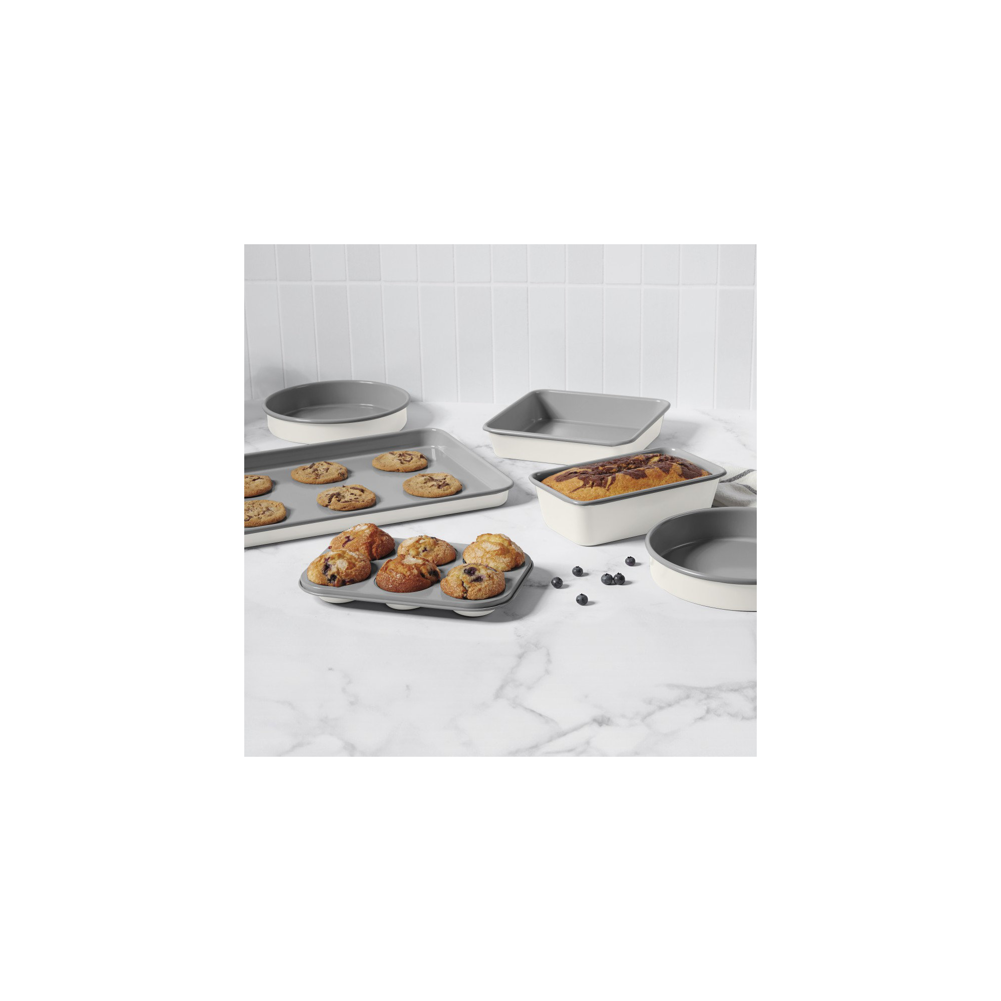 Cuisinart 6-Piece Ceramic Nonstick Bakeware Set, Coconut Cream (Wayfair Exclusive)