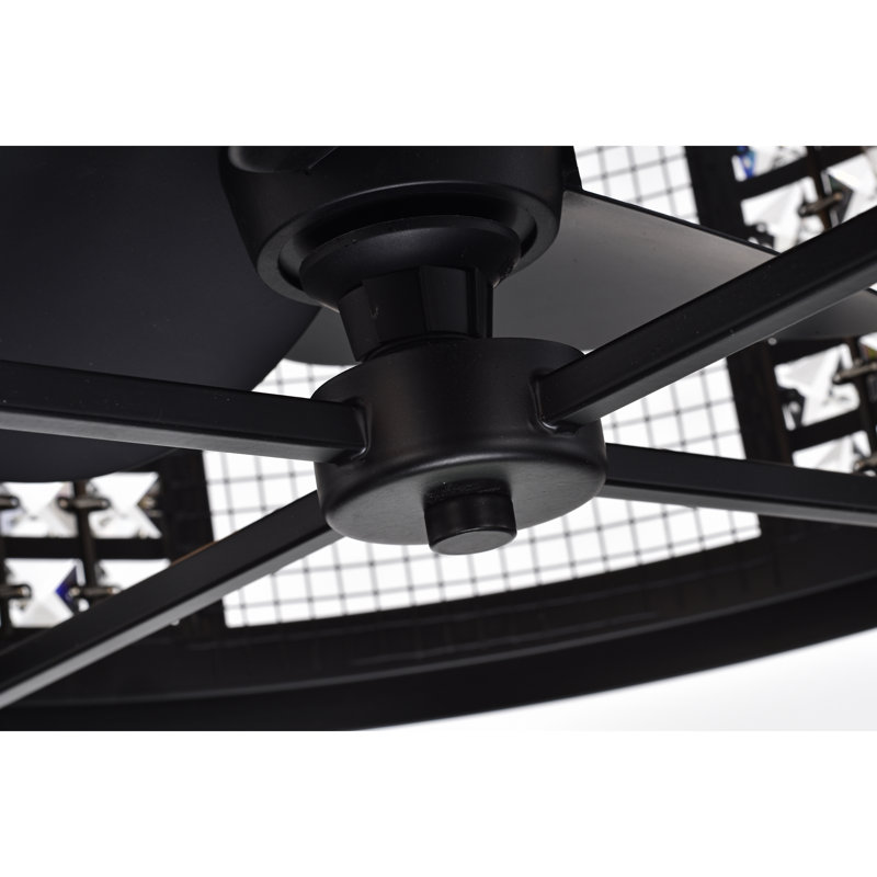 Bootle 12.5'' Ceiling Fan with Light Kit, Black