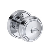 Bremerton Keyed Entry Knob with Recessed Round Rose in Matte Black