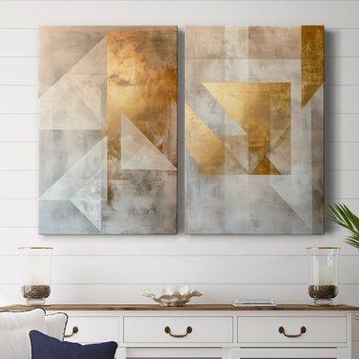 ABSTRACT Series CIX - Toile tendue avec châssis de qualité supérieure - Prêt à être accroché