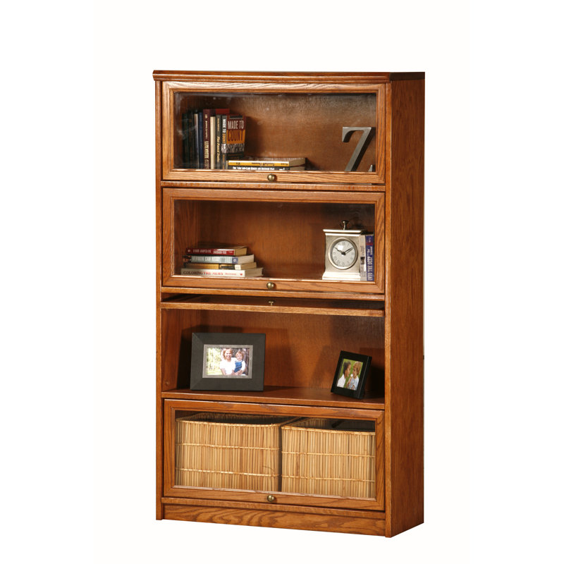 Lapierre Barister Storage Bookcase, Medium Oak