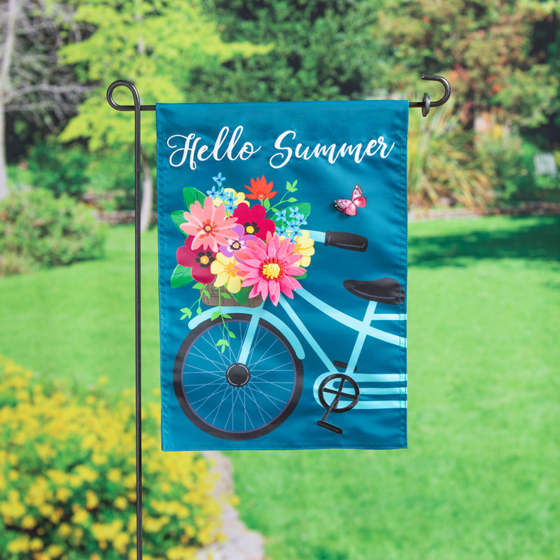 Drapeau de jardin en polyester 18 po x 12,5 po