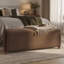 Banquette 59 po en velours avec repose-pieds-24428336