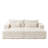 Oversized Cloud Plush Corduroy Chaise with 2 Footstools Fluffy Sleeper Loveseat for Living Room-106721577