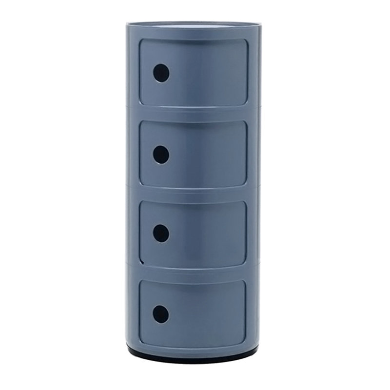 Kimmori Side Table with Storage, Grey