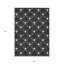 Tapis intérieur lavable à motif géométrique ivoire 5 pi x 8 pi