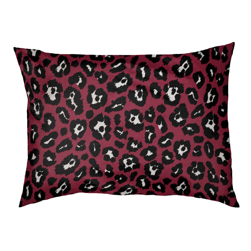 Coussin d'extérieur Seattle, Petit (l 18 po x P 28 po x H 4 po), Rouge / blanc / noir
