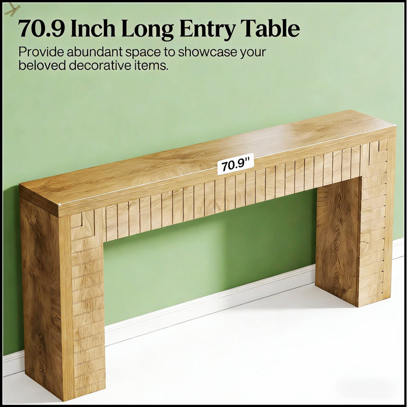 Artistic Style Console Table, Sofa Table, Side Table With Rustic Charm And Versatile Design For Modern And Scandinavian Interiors
