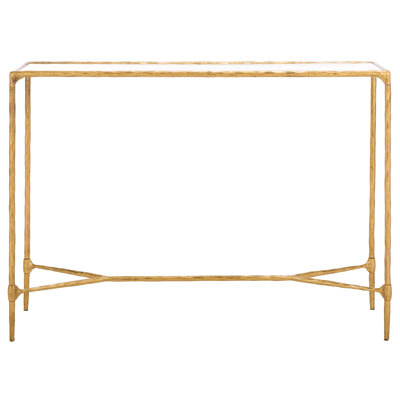 Sewall Metal And Glass Console Table