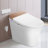 Cosvalve 1.28 Gallons GPF Elongated Chair Height Floor Mounted Bidet Toilet (Seat Included)