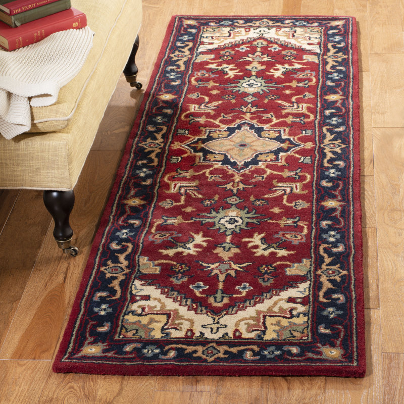 Balthrop Hand Tufted Wool Oriental Rug, Runner 2'3" x 16'