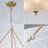 4-Light Alabaster Glass Chandelier