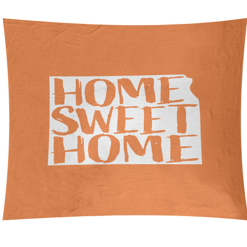 Tapisserie murale kansas doux pour la maison, H 68 po x l 80 po, Orange