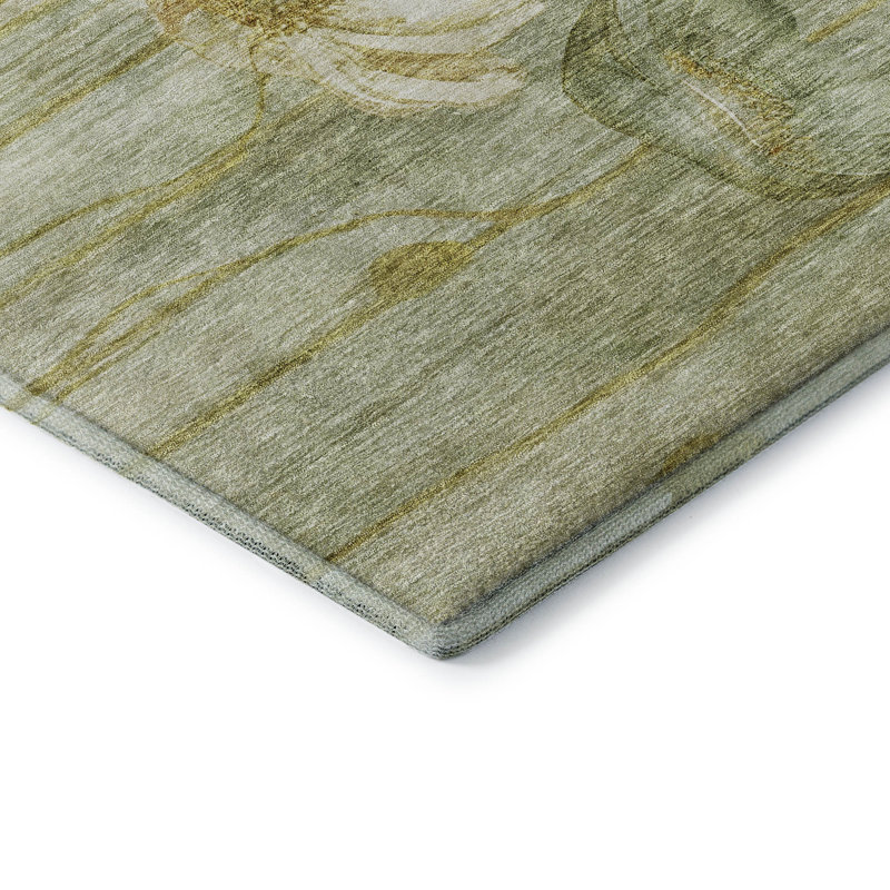 Tapis sauge de qualité supérieure Prisco, Rectangulaire 3 pi x 5 pi