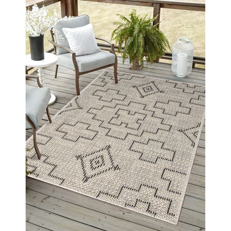 Magel Indoor/Outdoor Area Rug, Rectangle 2' x 3'