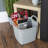 Wham Flexi-Store 8L Square Tub Graduated Cool Grey