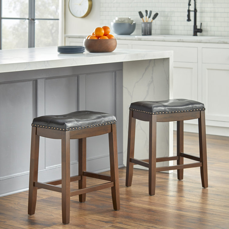 Brenner Leather Counter Stool