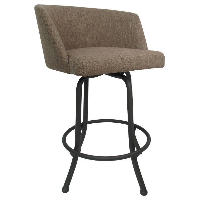 Tabouret pivotant Ivette, gris, Tabouret de comptoir (siège d'une hauteur de 26 p, 3