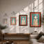 Serene Llama Modern - Framed Print-2083203478-2083203479