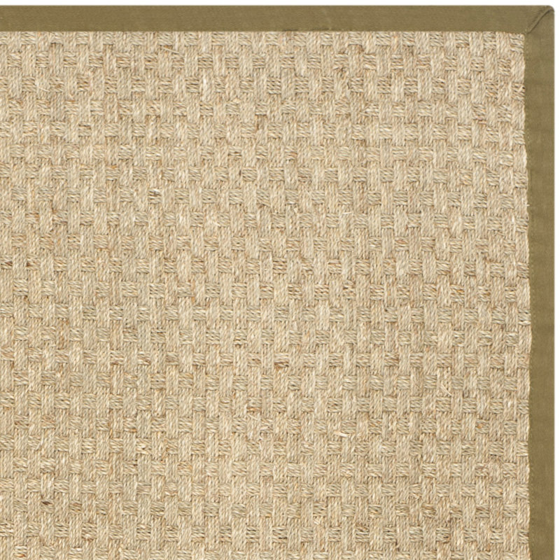 Tapis naturel / olive en lattes de bambou / olive, Tapis de couloir 2 pi 6 po x 10 pi