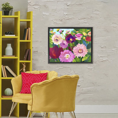 Cadre flottant Tea Garden Mums, design par Lee Ann Zirbes