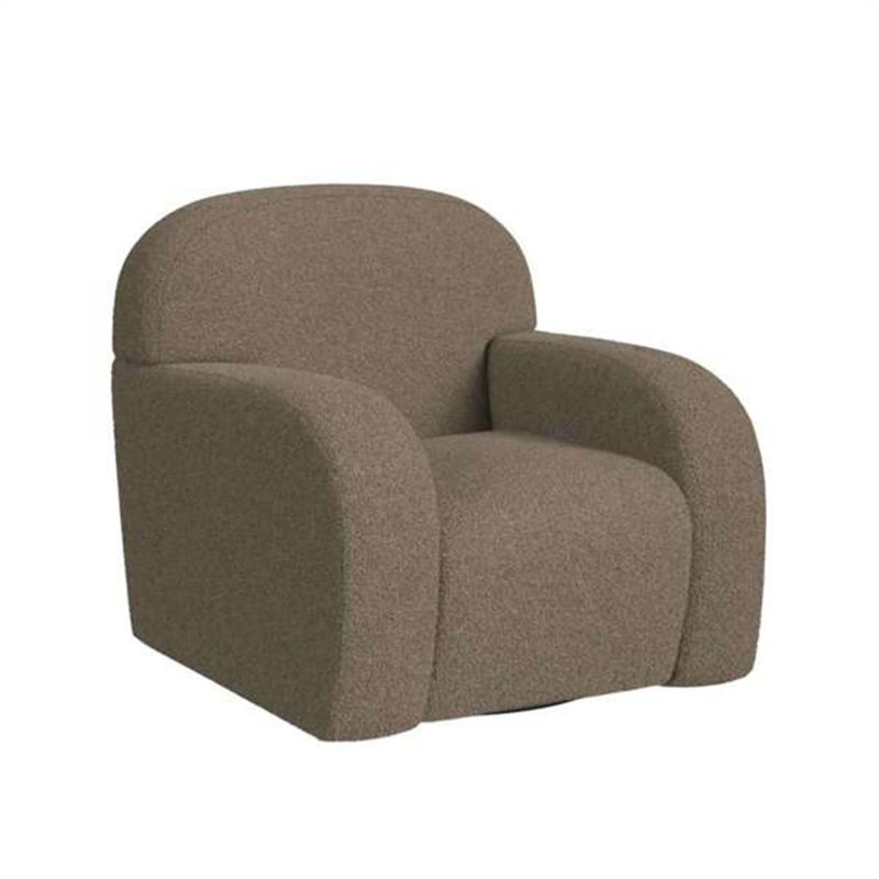 Chaise pivotante polyvalente avec un rembourrage confortable et une conception moderne, adaptée à divers espaces de vie et activités.