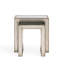 Greenberg Glass Top Sled Nesting Tables